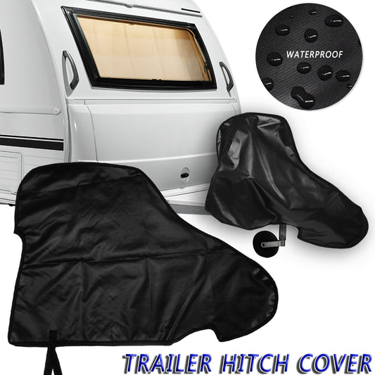 PVC Drawbar Hood Weather Shield Drawbar Cover Caravan Car Trailer. Q