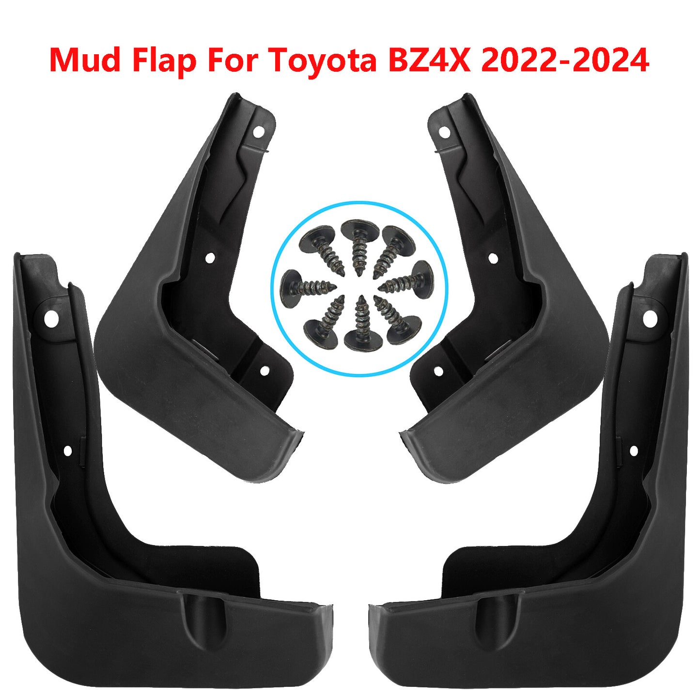 4X for Toyota BZ4X Splash Guards Mudguards Mudflaps Mud Guards Fender 2022-2024 Q