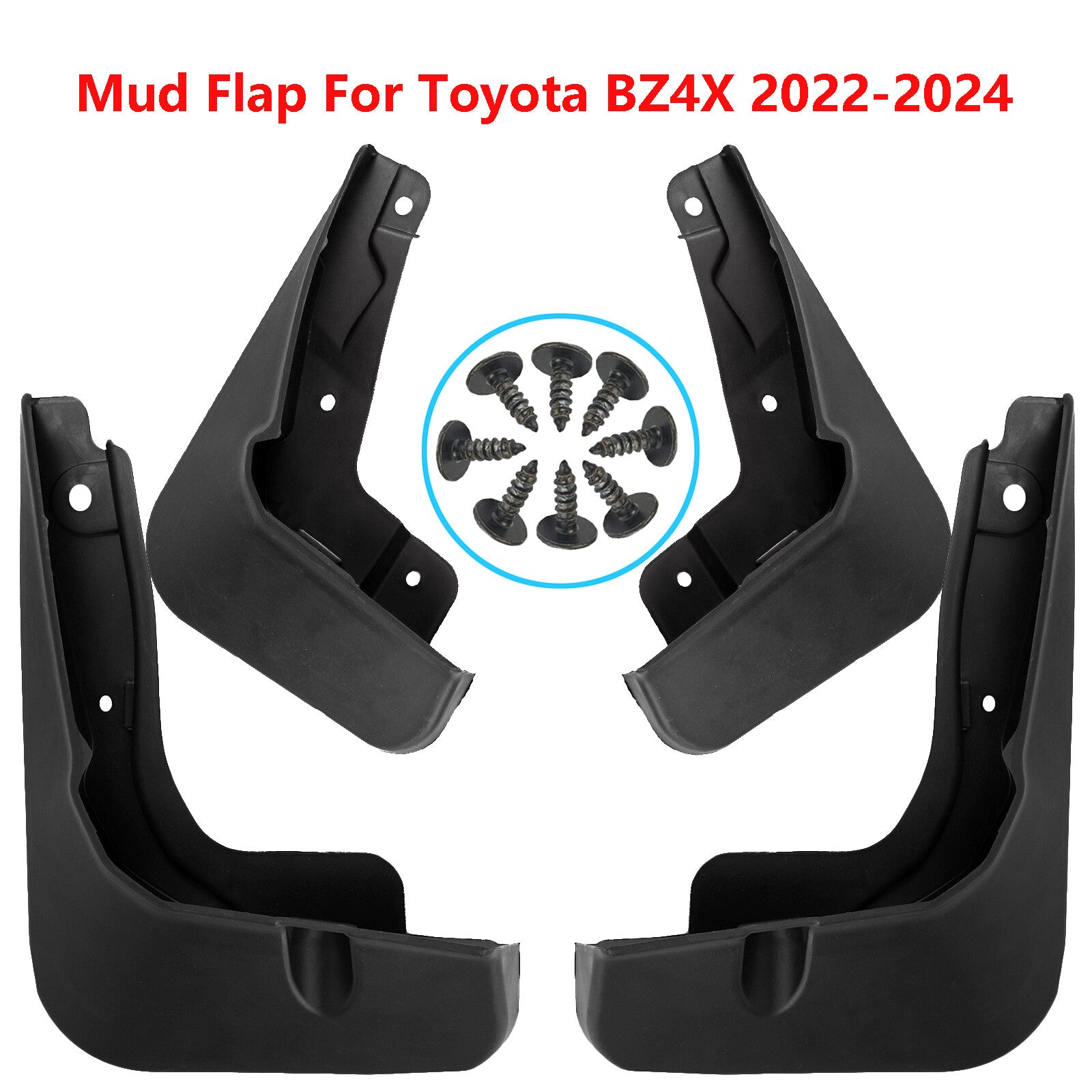 4X for Toyota BZ4X Splash Guards Mudguards Mudflaps Mud Guards Fender 2022-2024 Q