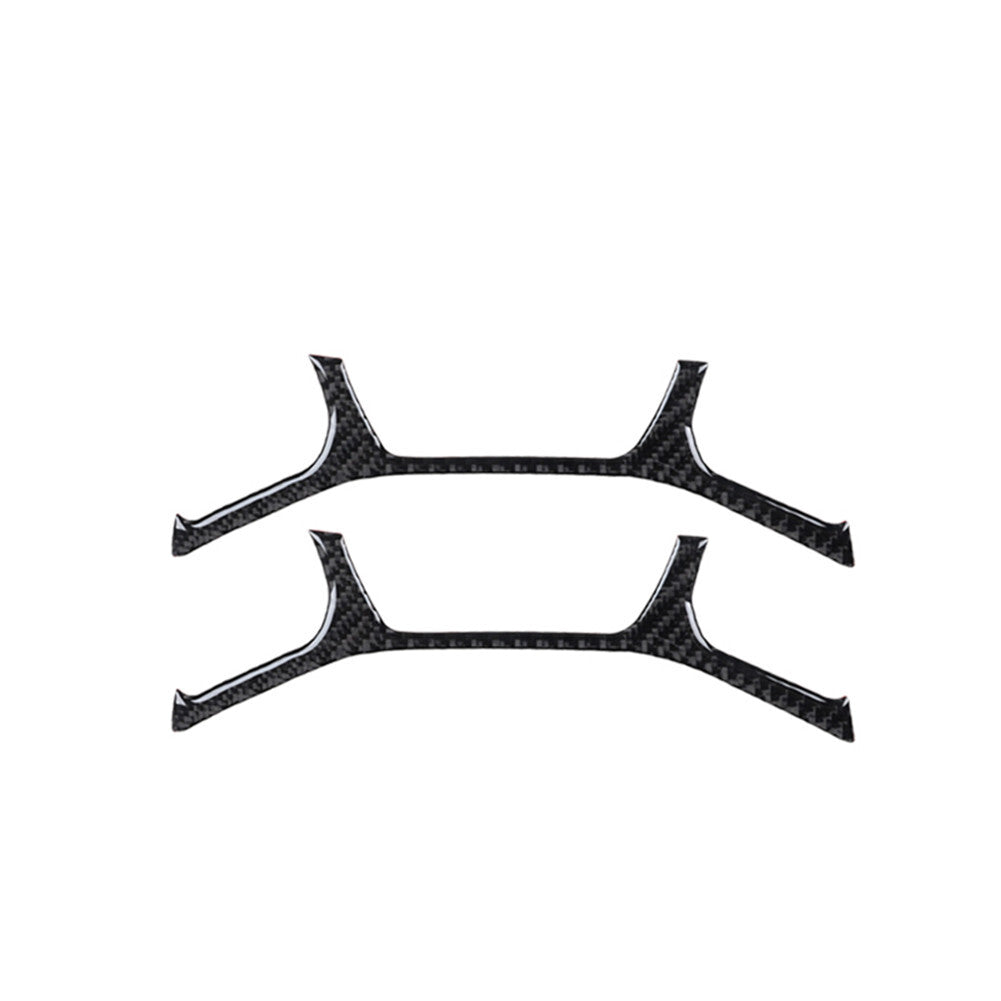 2X Red Front Door Window Control Panel Trim Carbon Fiber for Fiat 500L 2014-2017 v