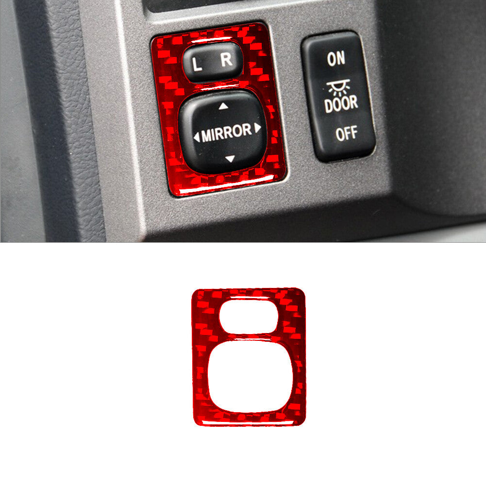 6X For Tacoma Carbon Fiber Air Condition Knob Panel Trim Cover 2016-2021 v