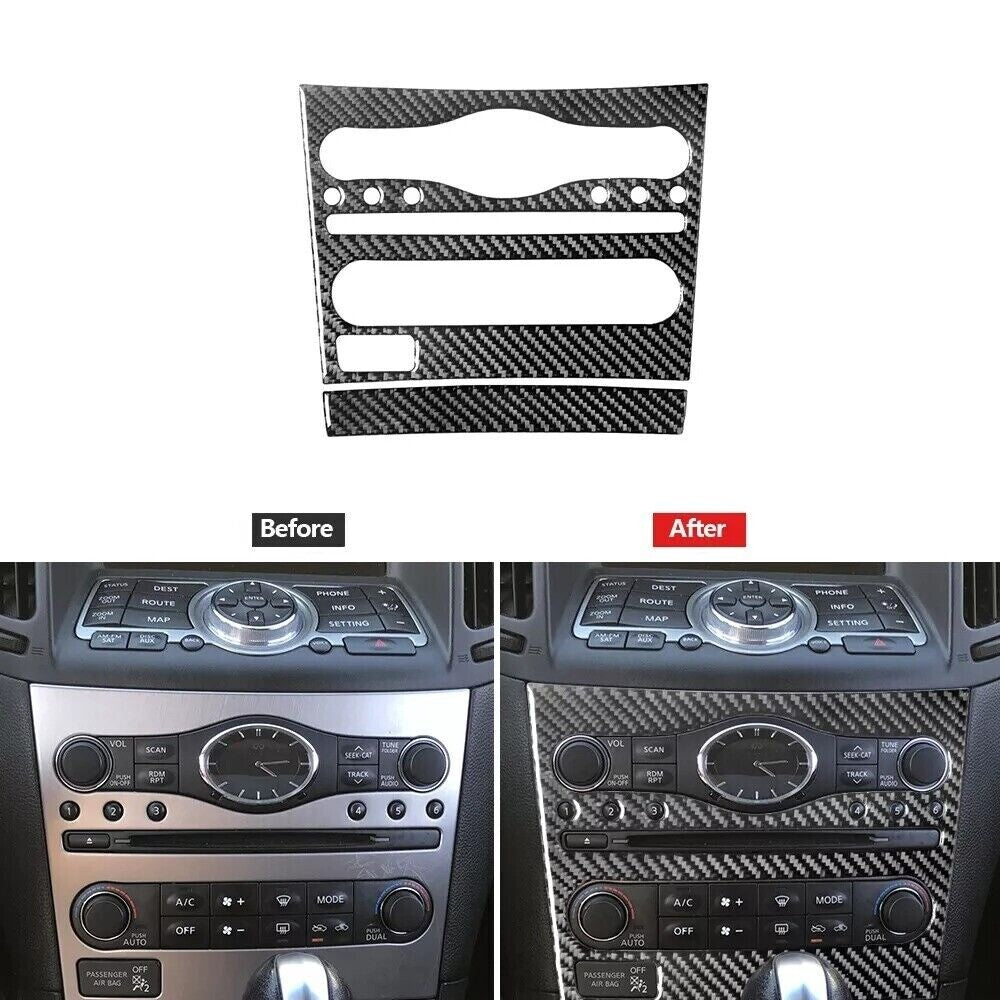 22x Carbon Fiber Interior Kit Cover Trim for Infiniti G37 2010-2013 Replacement n
