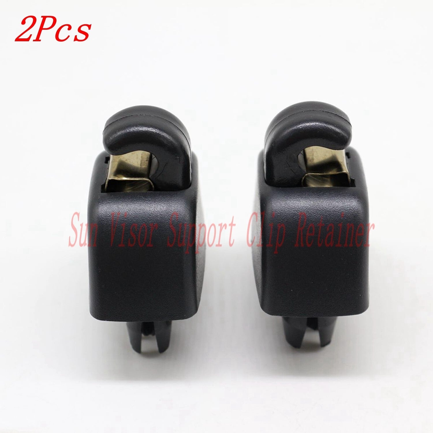 2Pcs Black Sun Visor Support Clip Retainer 6R0857561Y20 for VW for Passat 12-15
