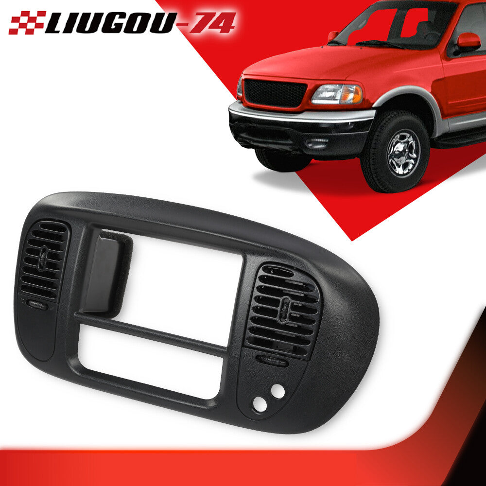 Fits 97-03 for F150 Expedition Center Dash Radio Air Conditioning Vent Air Baffle Black - v