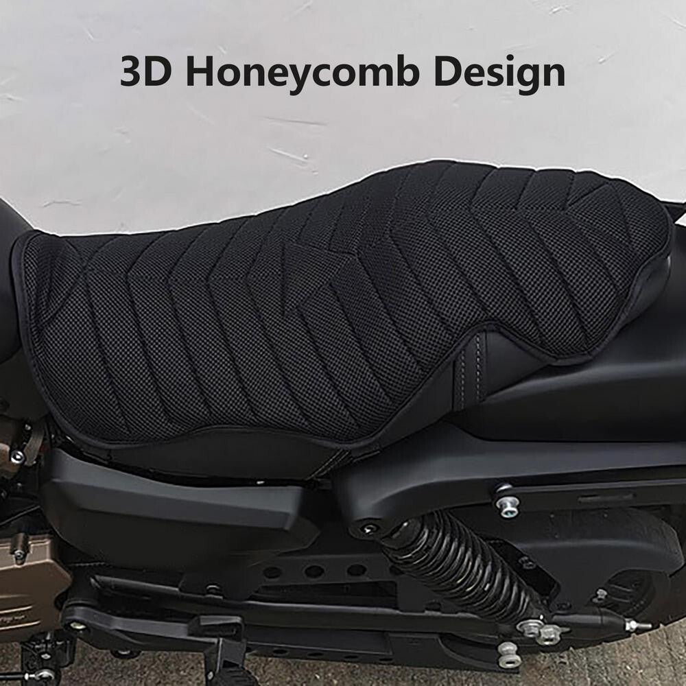 Motorcycle Air for Seat Pad Sunscreen Cooling Non-Slip Double Cushion Accessories Q