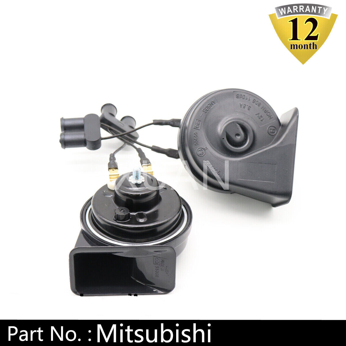 Car horn snail type suitable for Mitsubishi 12V Loudness 110-129db Long Life High Klaxon