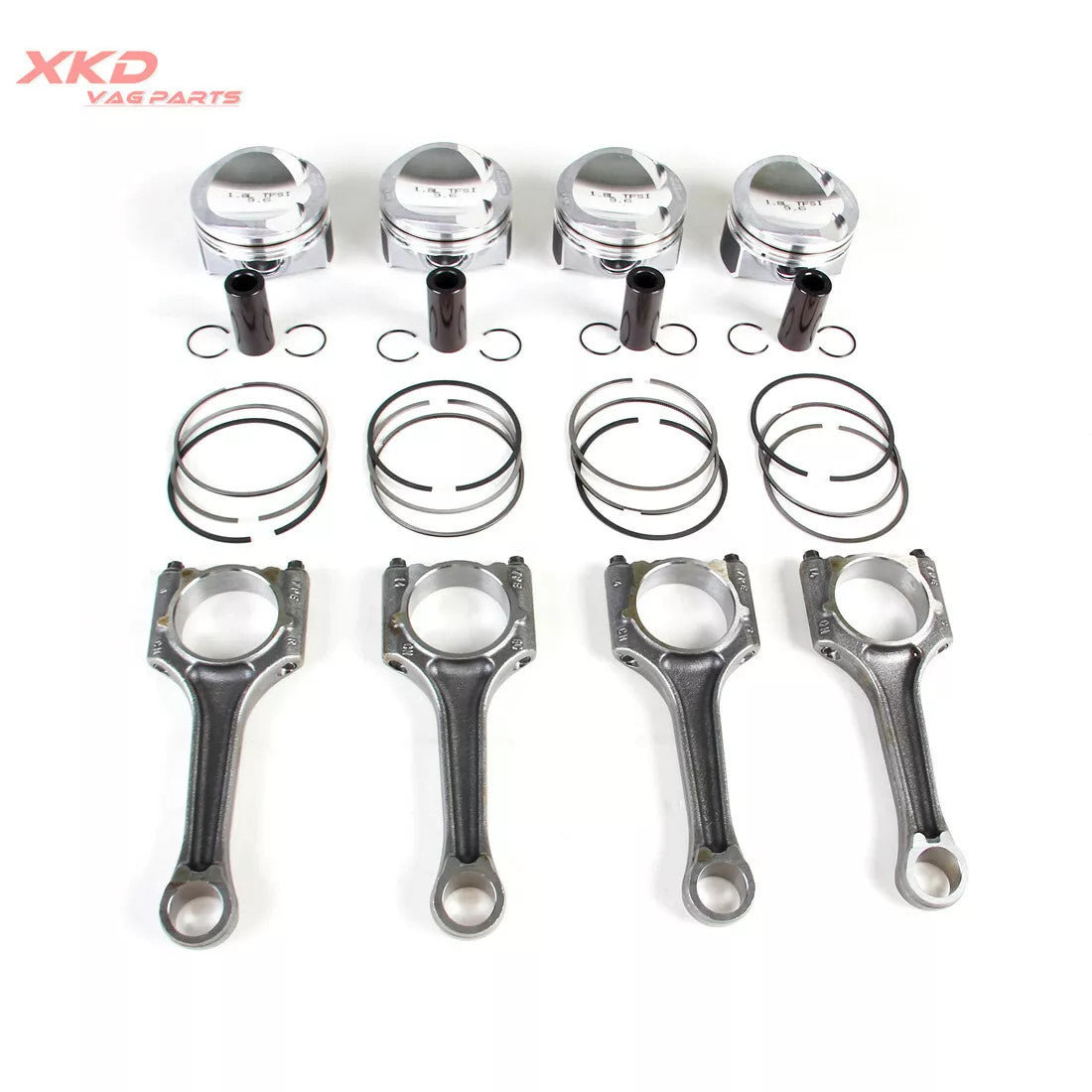 1.8T Piston Ring Assembly and Connecting Rod 23mm Kit for Volkswagen CC and for Audi A4 06H107065DF