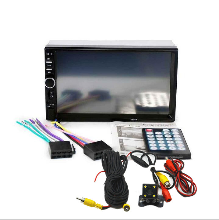 Car 2Din USB Bluetooth Radio Audio Stereo MP5 Multimedia Player Rear View Camera