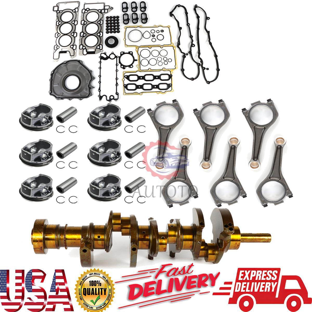 6Pcs Engine Connecting Rod - Crankshaft Piston Ring Gasket for Jaguar for Land Rover