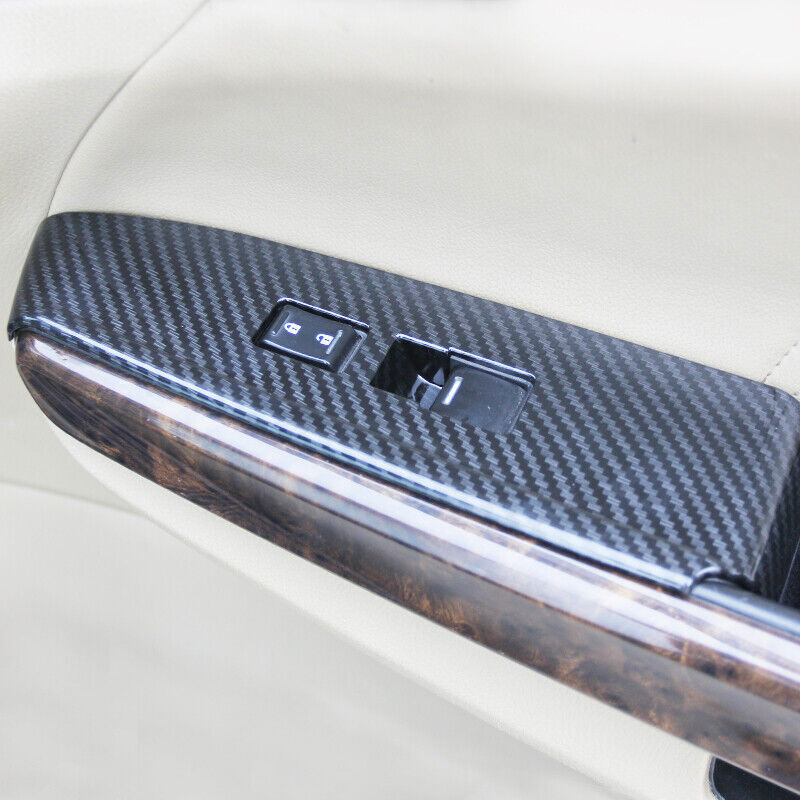 Red Carbon Fiber CD Control Panel Cover Trim Type B for Jeep for Wrangler JK 11-17 v