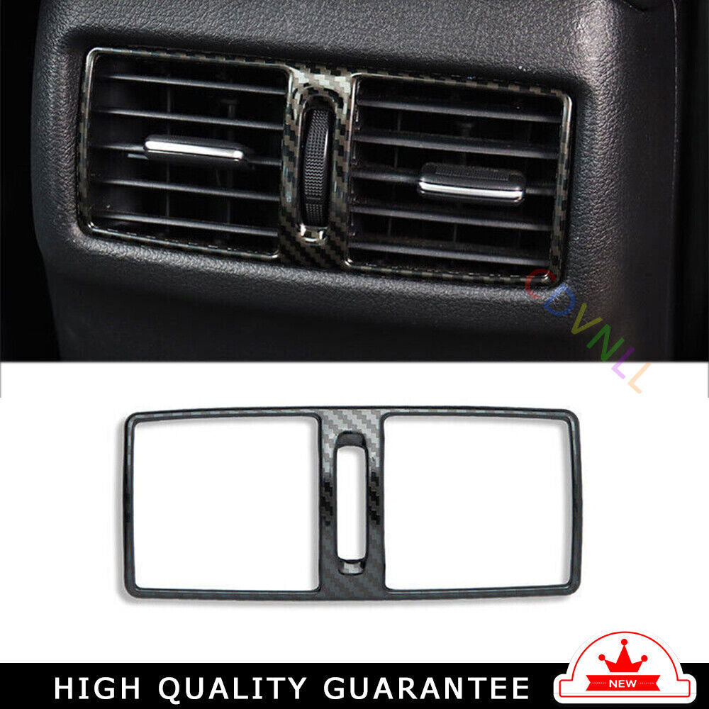 Rear Air Outlet Vent Frame Trim Fit for Nissan Sentra 20-2022 Steel Carbon Fiber