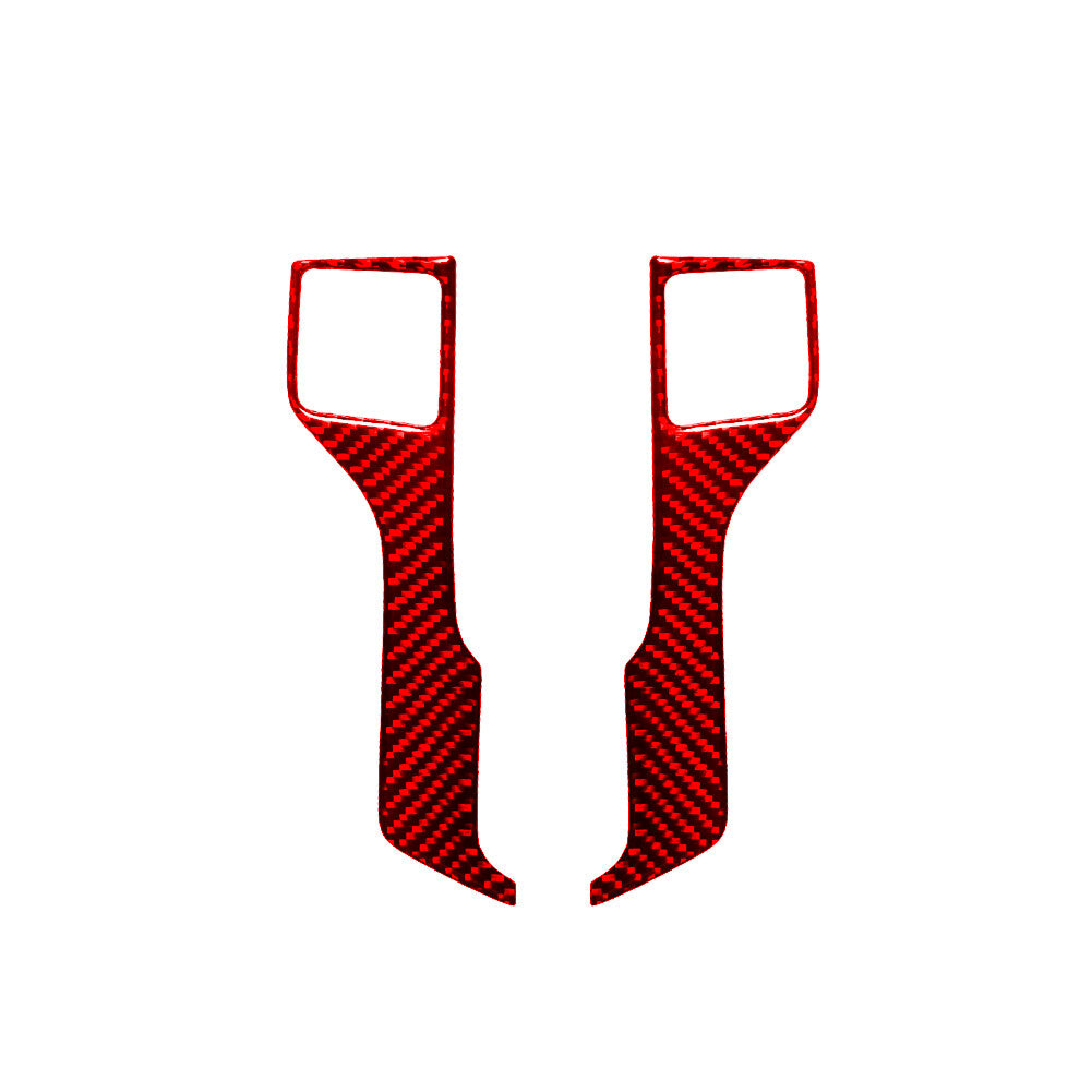 Carbon Fiber Interior Hand Brake Accent Cover Trim For Fiesta 2011-2015 v