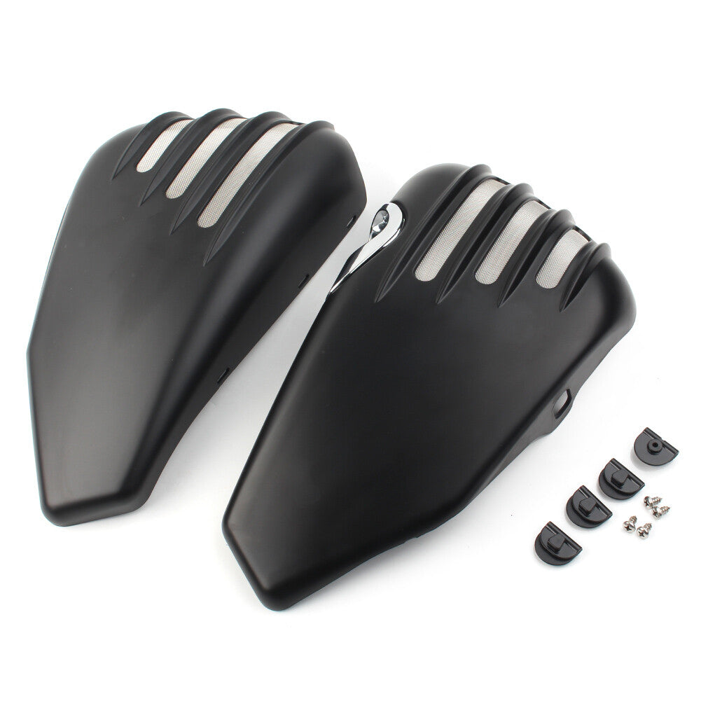 Mattschwarz Batterieseitenabdeckungsschutz F¨¹r for Harley Sportster Modelle 04-13