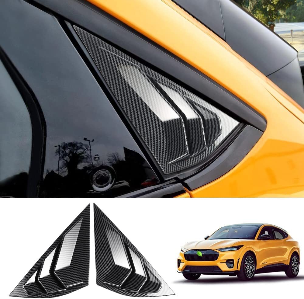 2 Universal Trim Car Intake Spoon Side Window Louvers for Ford for Mustang Mach E