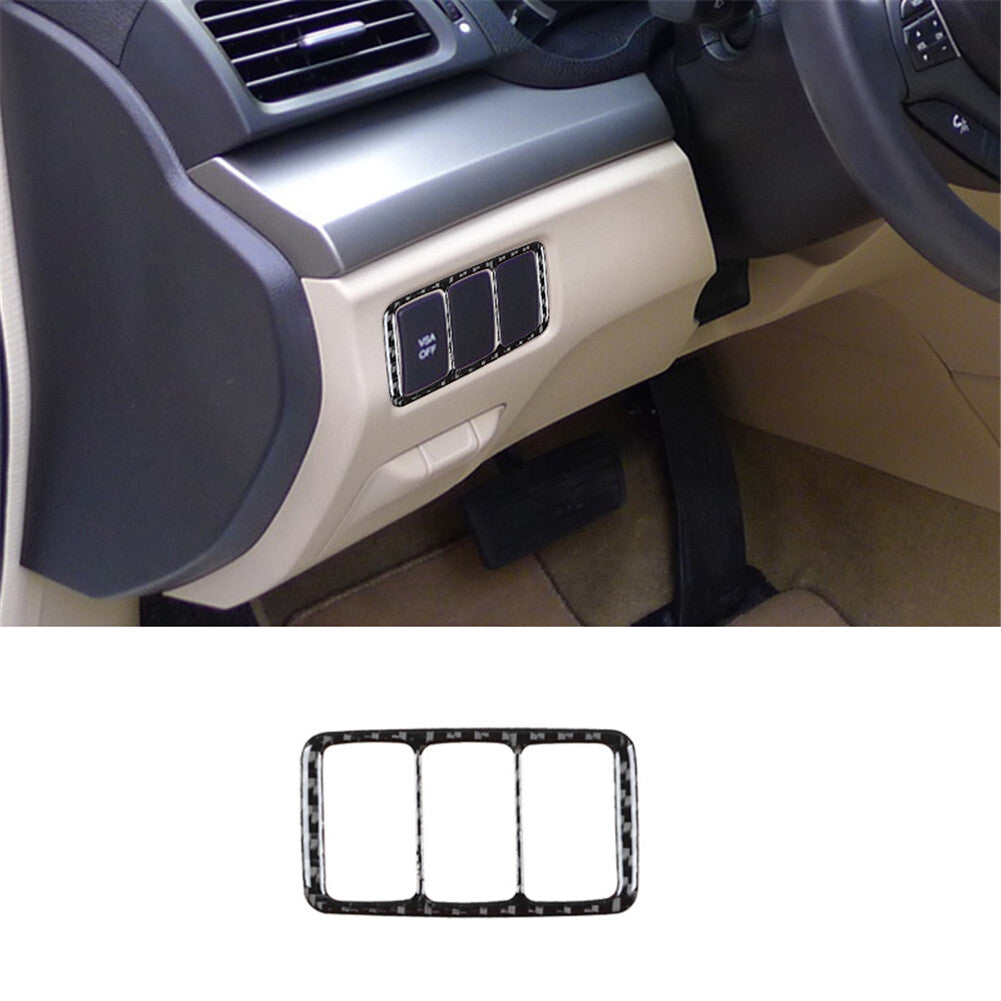Carbon Fiber Interior Headlight Control Cover Trim for Acura TSX 2009-2014