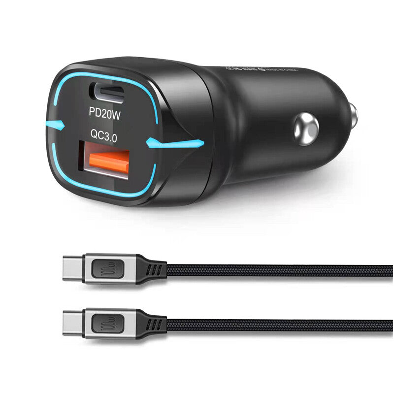 QC3.0 PD Fast Charging Car Phone Charger Adapter Cigarette Lighter USB Charger n