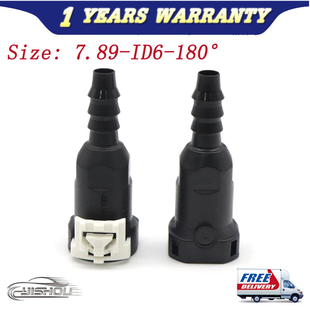 Fuel Line Hose Pipe Quick Release Female Connector 2PCS 7.89mm 7.89 ID6 8x6 180 Q