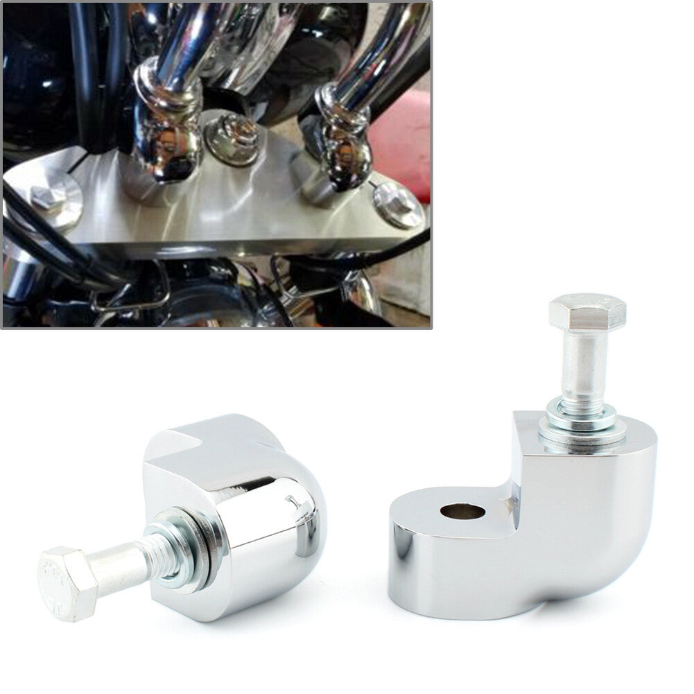 Handlebar Riser Bar Clamp Bars Kit Chrome Aluminum for Honda VTX1300C 2004-2009 Q
