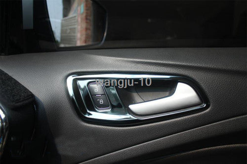 4PCS Silver Inner Door Handle Bowl Panel Cover Trim for Ford Escape Kuga 2017-19