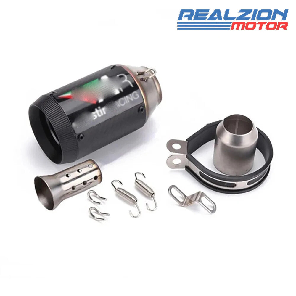 51mm New Motorcycle Universal Exhaust Muffler Escape Link Pipe Scooter Tailpipe
