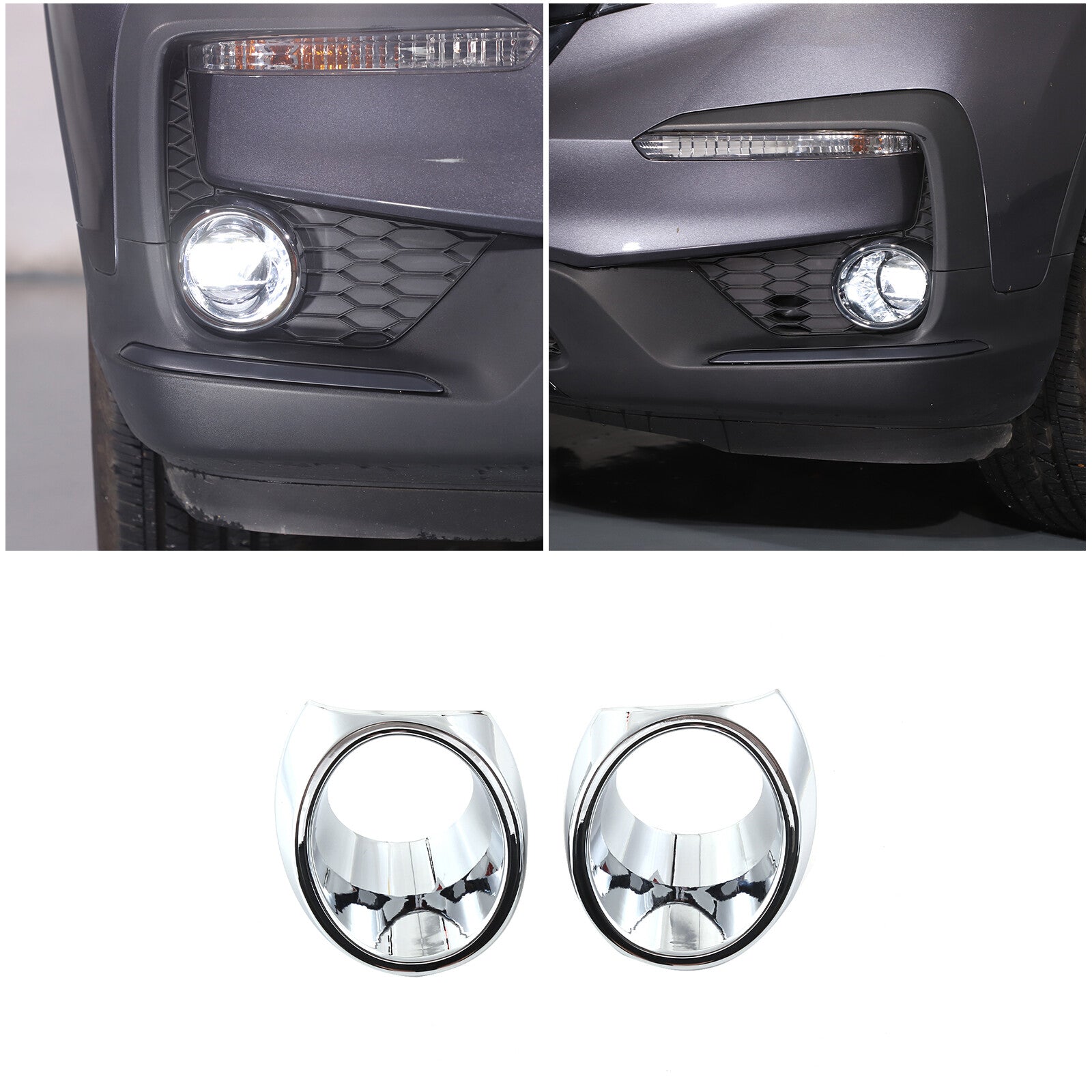 Suitable for GLC class X253 2015-2017 chrome ABS trunk hook cover decoration- v
