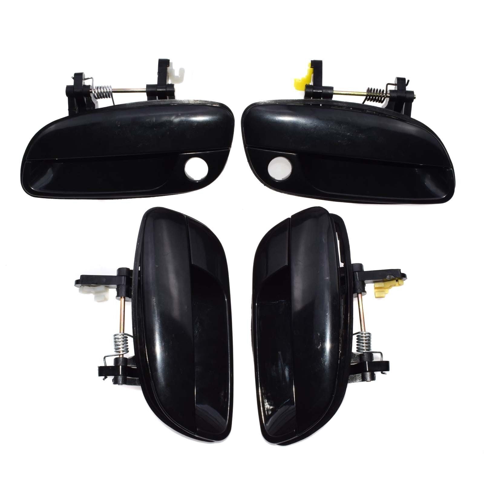 For 01-05 for Hyundai for Elantra 4Pcs Outside Front Rear Left Right Black Door Handle