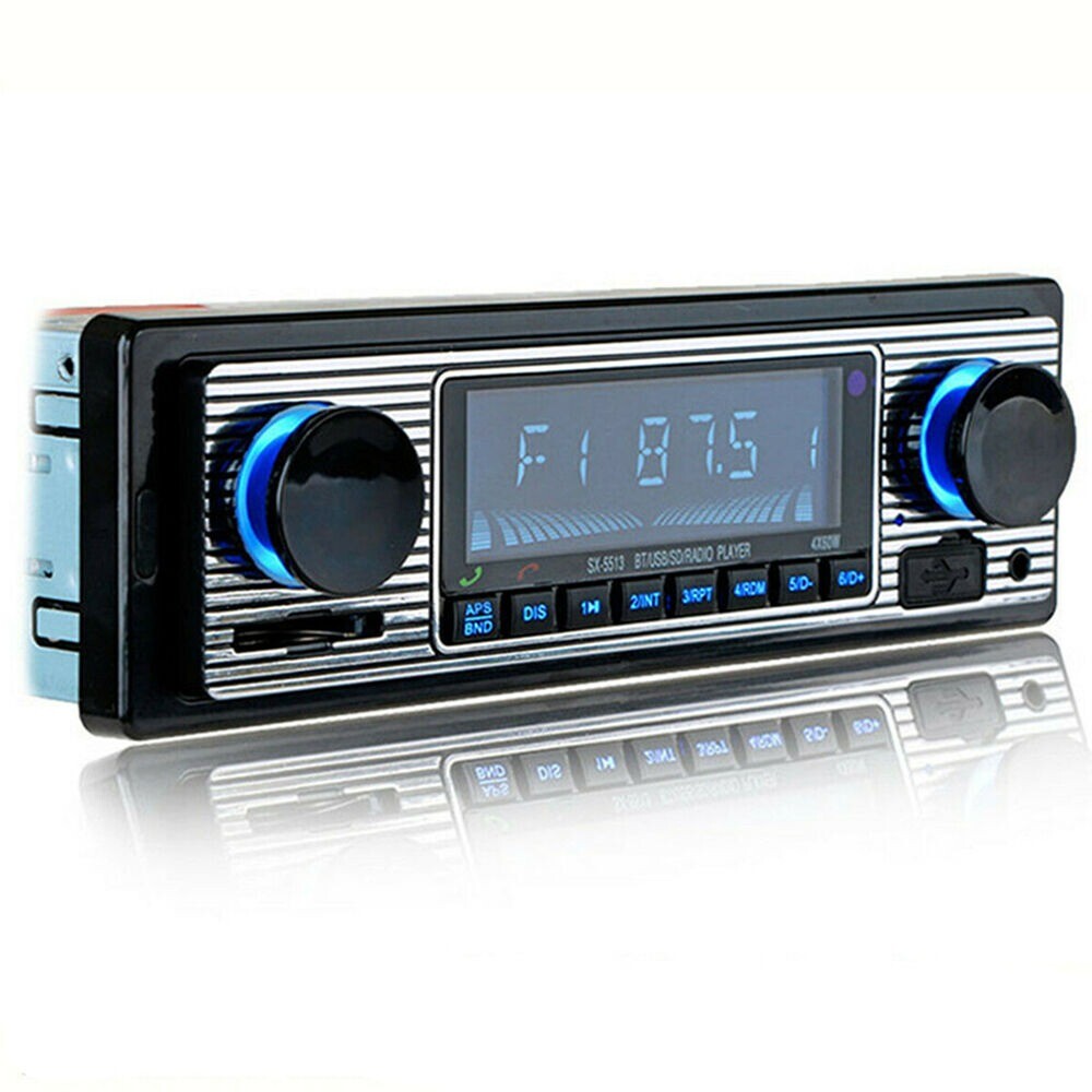Car In-Dash MP3 Stereo Radio Player Bluetooth 4-CH Output FM USB/AUX In Remote n