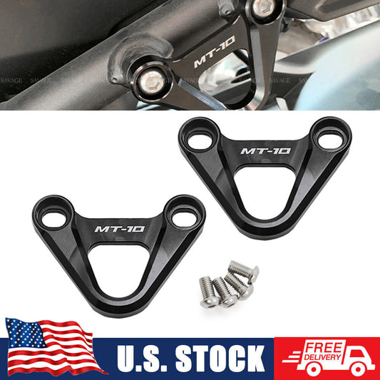 for YAMAHA MT10 MT-10 SP 2024 FZ10 2020 CNC Footpeg Blanking Plates Removal Kit Q