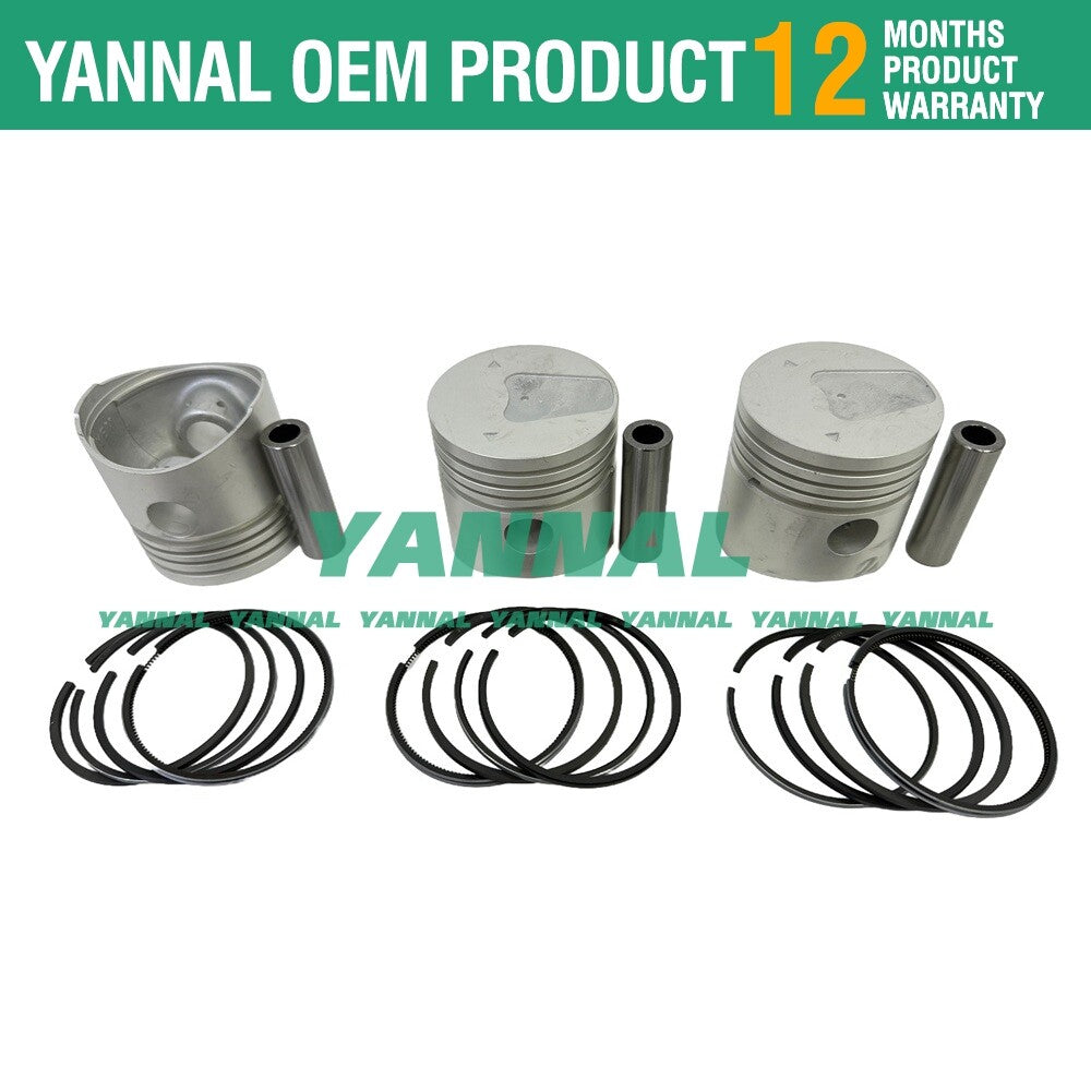 K3D Engine Overhaul and Rebuild Kit (STD) for Iseki TU170F and TU177 Tractors -