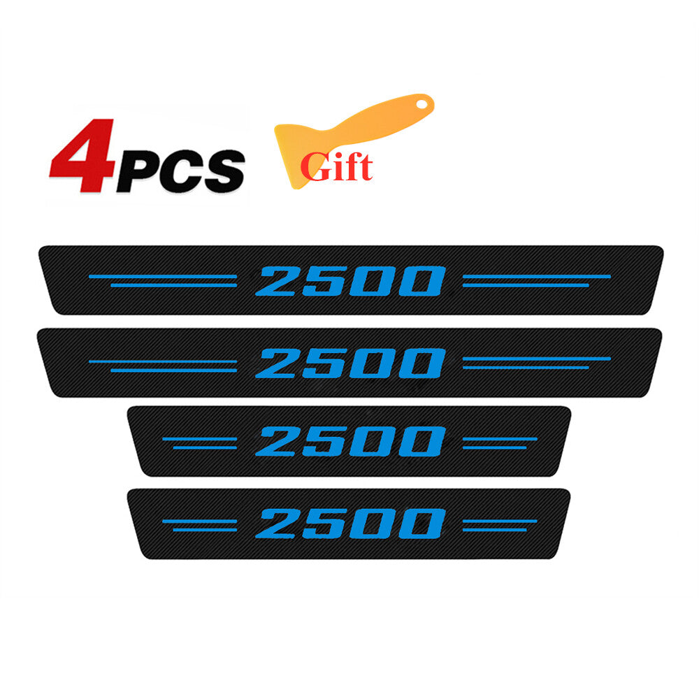 4pcs for Ram 2500 Accessories Truck Cab Auto Door Sill Plate Threshold Decal