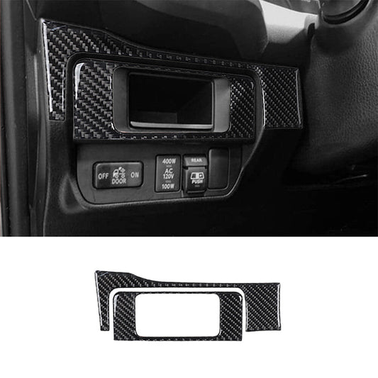 2X Carbon Fiber Interior Headlight Control Cover Trim for Toyota Tacoma 2016-21