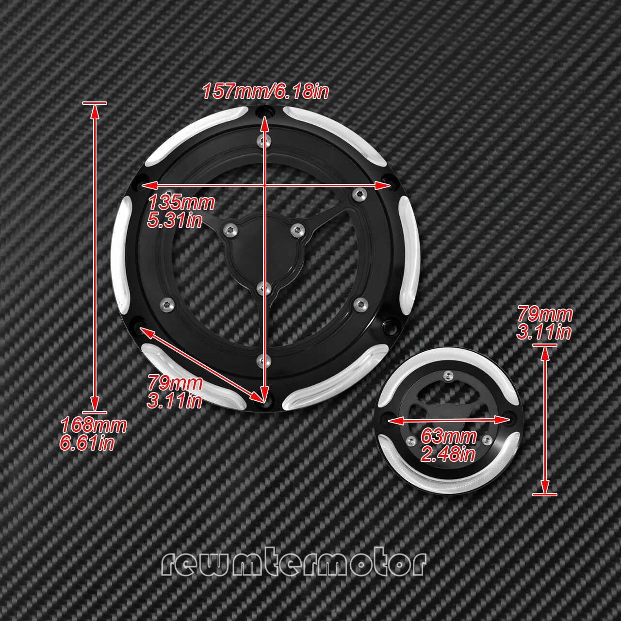 Chrome 6 Holes Derby Cover Timing Timer Covers Fit for Harley Sportster 04-2017 Q