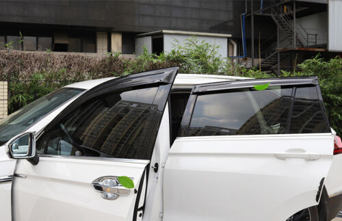 Carbon Fiber Steel Window Visor Shades for Volkswagen for Tiguan Sun Guard 2017-2021