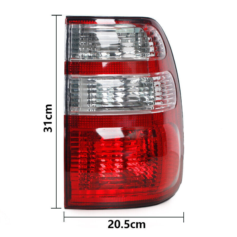 The right rear exterior taillight is applicable to for Toyota for Land Cruiser 4700, 4500, and LC100 models from 1998 to 2005.
