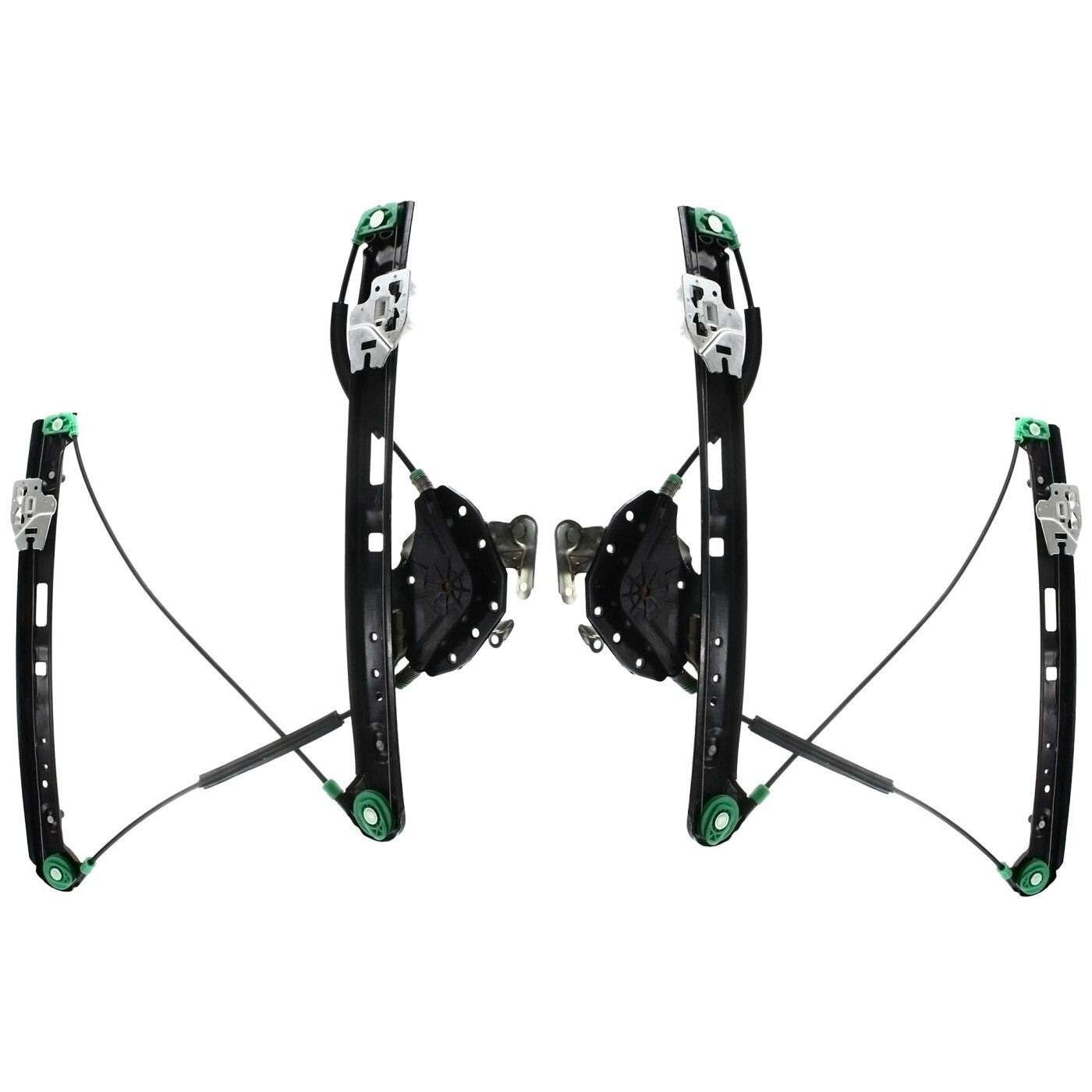 Pair Power Window Regulator Front LH+RH For 2001-05 for BMW E46 323i 325i 328i New Q