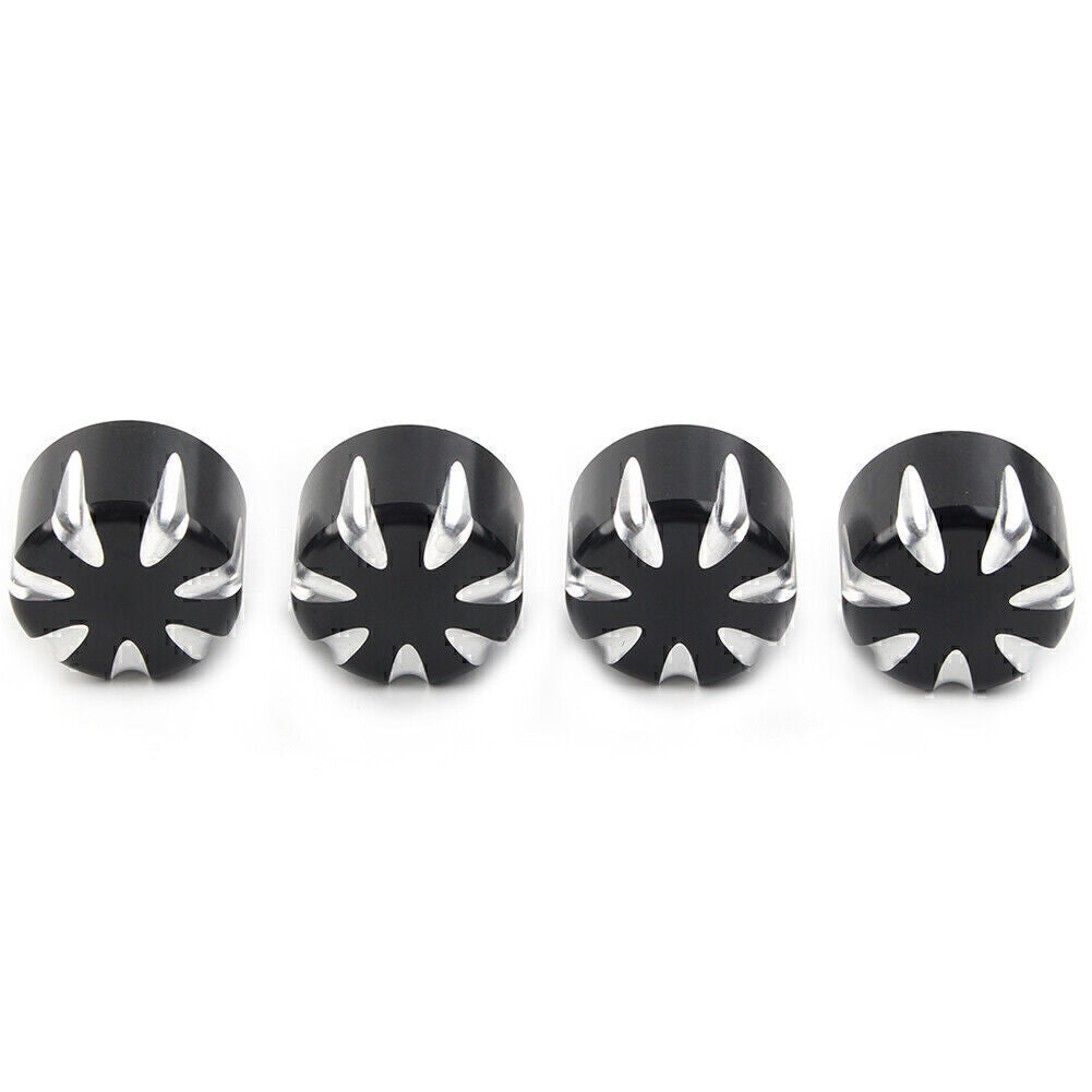 4pcs Motorcycle Engine Screw Topper Cover Head Bolt Caps for Harley 883 Black Q