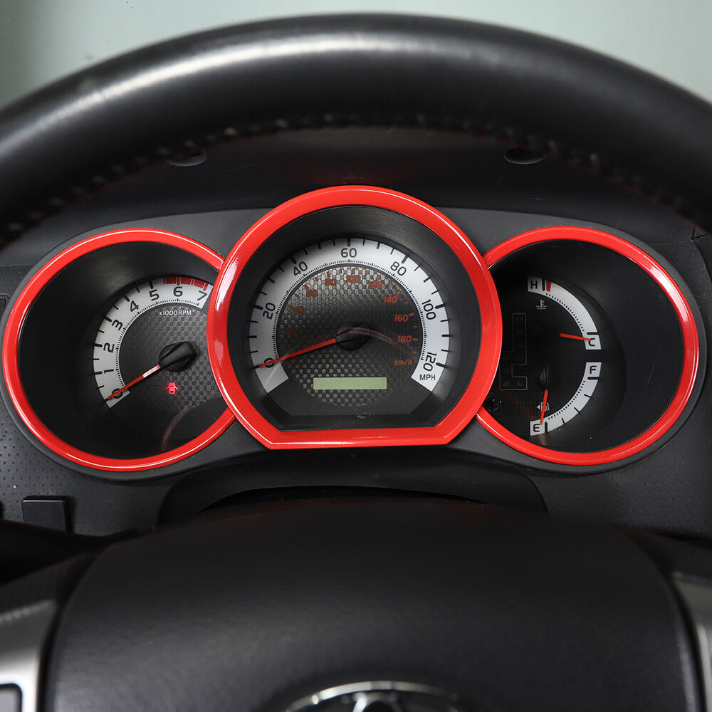 2-Pack Red Carbon Fiber GPS Navigation Frame Decal for Corvette C7 2014-2019- v