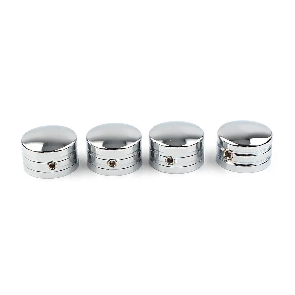 4pcs Spark Plug Head Bolt Cap Cover Plug Chrome for Harley Twin Cam Models 99-17
