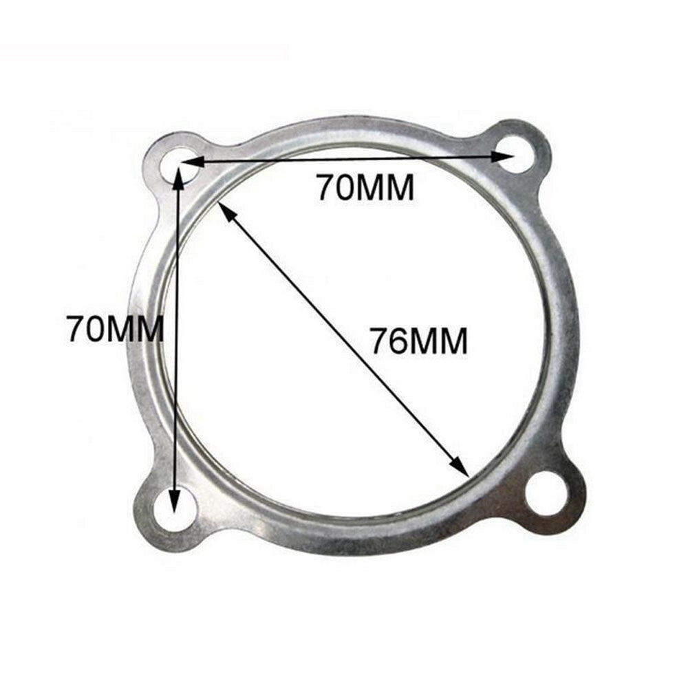 10PCS Turbo for charger GT30 GT35 T3 Series Downpipe Discharge Gasket 4 Bolt 3 ID Q