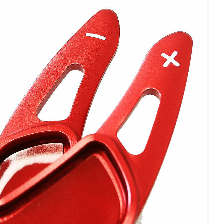 for BMW 3-Series G20 19-2023 Red Aluminum Alloy Steering Wheel Shift Patch Trim