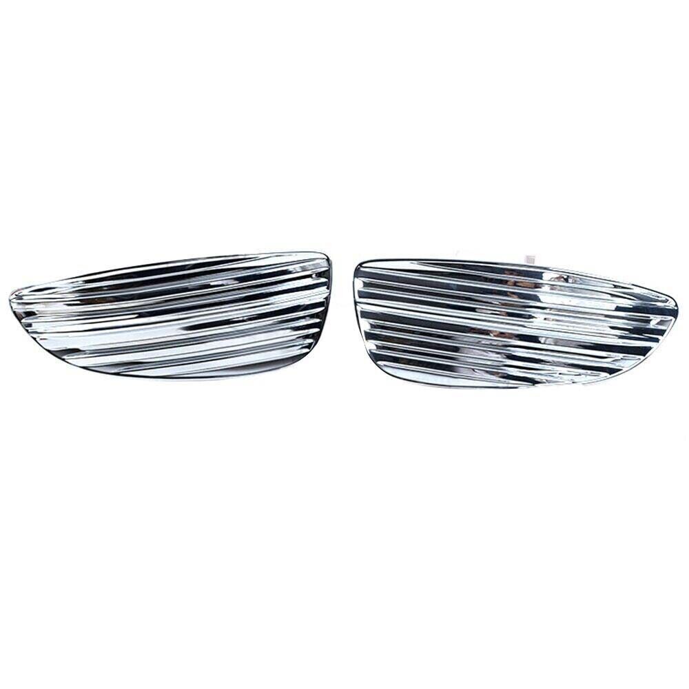 A pair of front fog light protective covers with chrome trim suitable for Mercedes-Benz V-Class V260 V250 V220 2014-2019