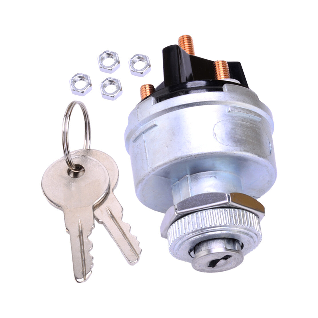 Universal Ignition Key Starter Switch w/ 2 Keys For Car Tractor Trailer Q