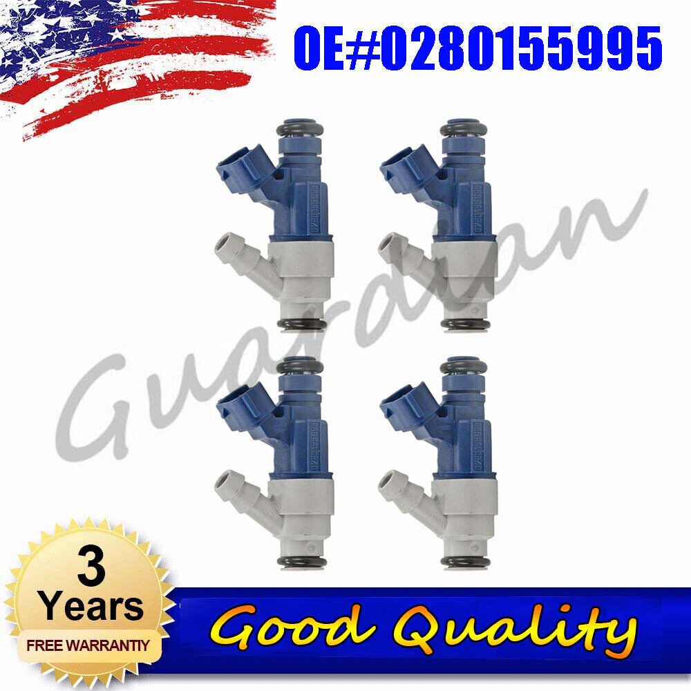 4X Fuel Injector 0280155995 for VOLKSWAGEN for JETTA 01-05 for GOLF 2000-2003 2001 2002