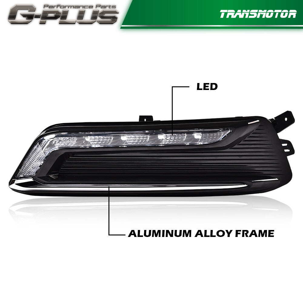 2014 - 2020 Impala Black Ming Ling LH+RH LED DRL Long Liang + Jade Liang + Bend + Bend - v