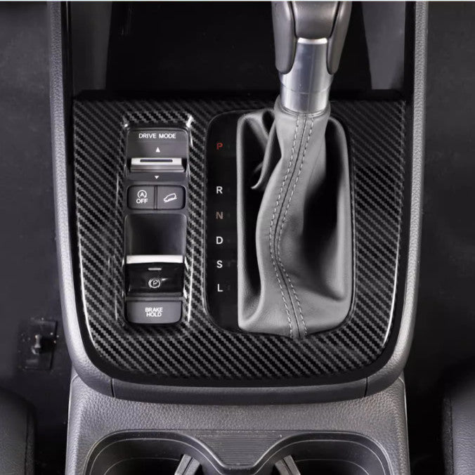 Carbon Fiber Console Gear Shift Box Panel Trim Fit for 2023 2024 for Honda CRV CR-V v