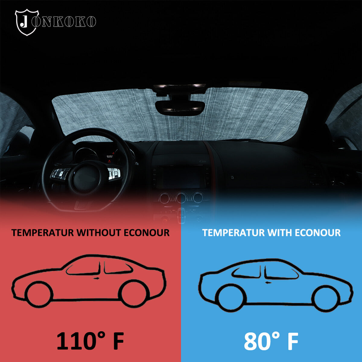 Carbon ABS Interior Mirror Base Cover Trim for Corvette C7 2014 - 19 - v