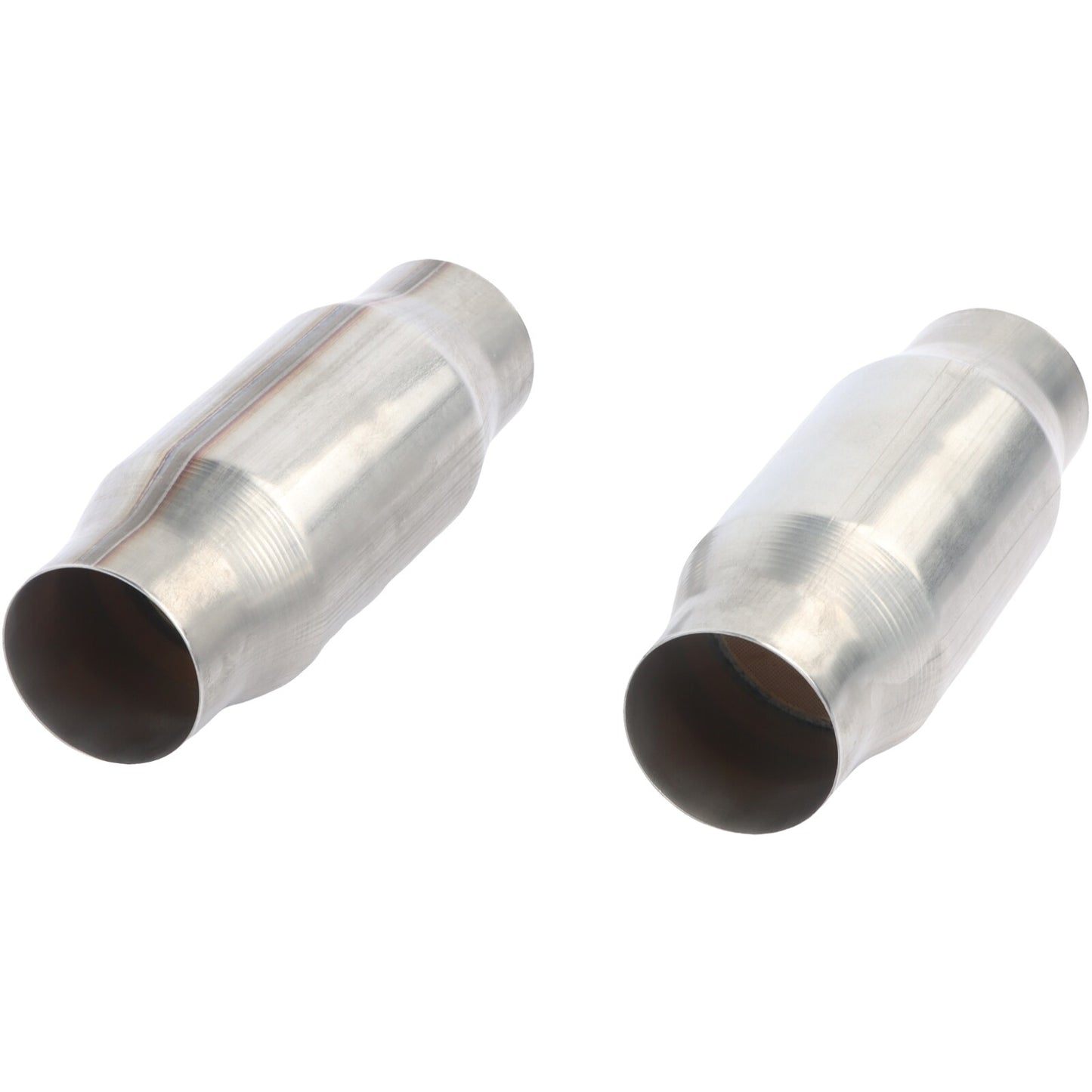 For 2PCS 3 Universal Catalytic Converter Stainless Steel Weld-On EPA OBDII