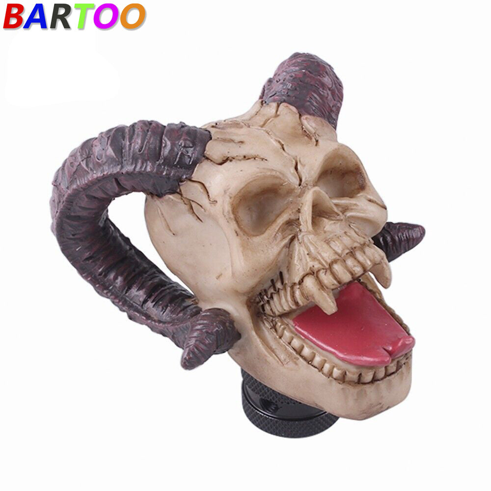 Universal Gear Shift Knob Skull Zombie Head Style Car Manual Stick Lever Shifter