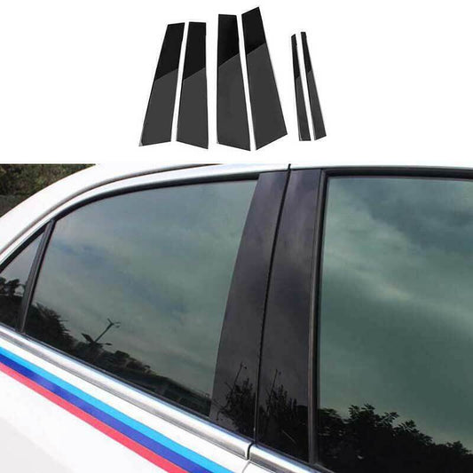 for Cadillac CT4 20-2024 Piano Black Pillar Posts Door Window Molding Strip Trim