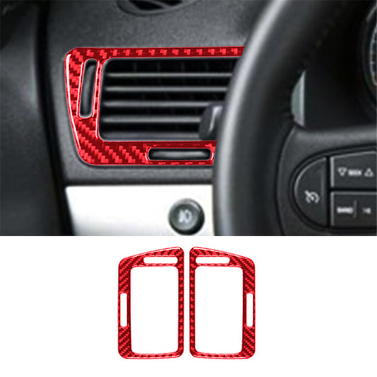 Red Carbon Fiber Rear Door Armrest Panel Cover Trim For 86 for Subaru BRZ v